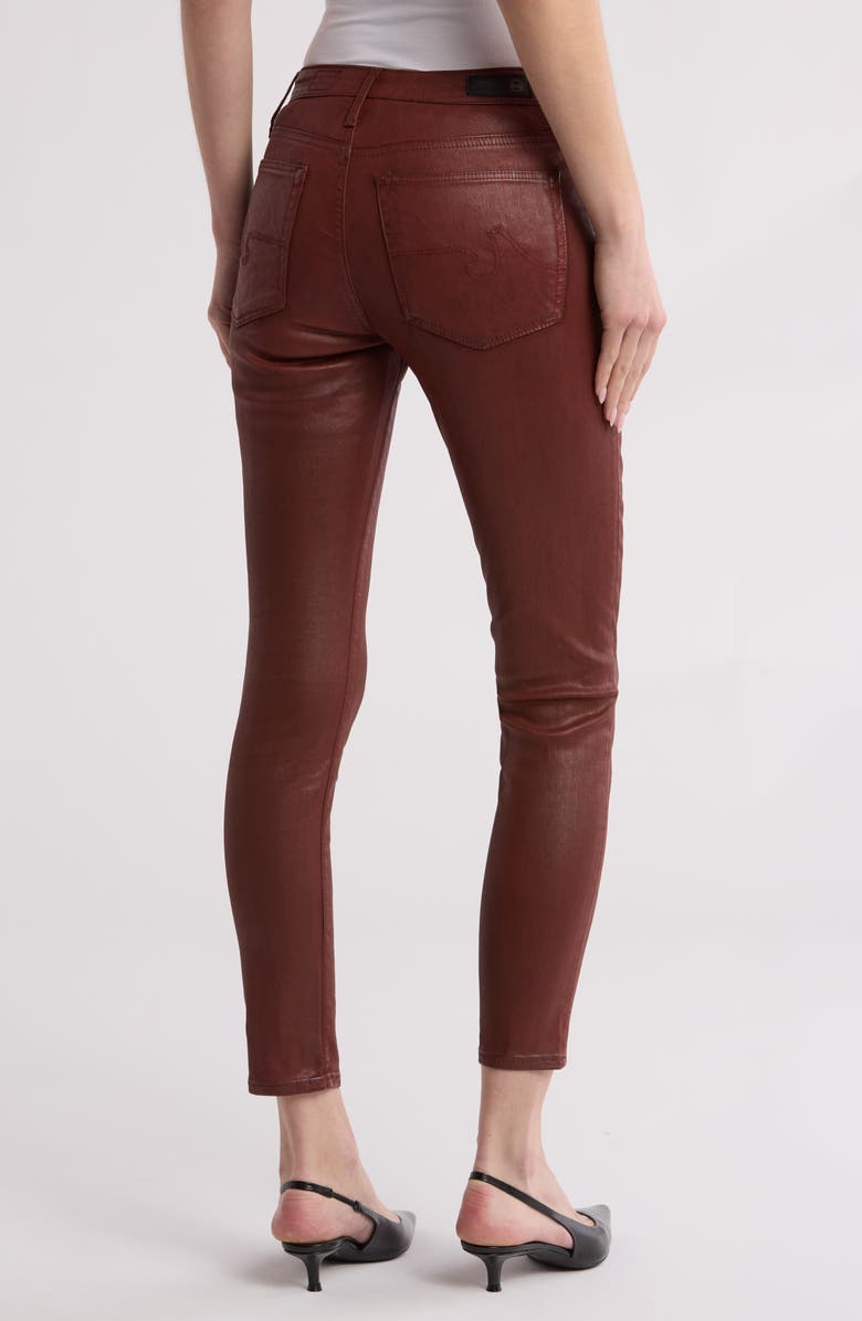 AG Farrah High Waist Ankle Skinny Jeans, Alternate, color, Ltt Lt Dark Hibiscus
