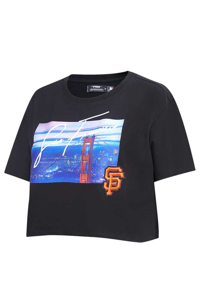 PRO STANDARD Women's Pro Standard Black San Francisco Giants Cityscape Boxy T-Shirt, Alternate, color,