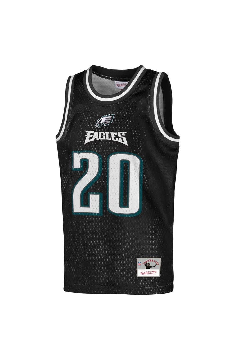 Youth Mitchell & Ness Brian Dawkins Black Philadelphia Eagles Retired Player NFL Basketball Fashion Jersey, Alternate, color, Black
