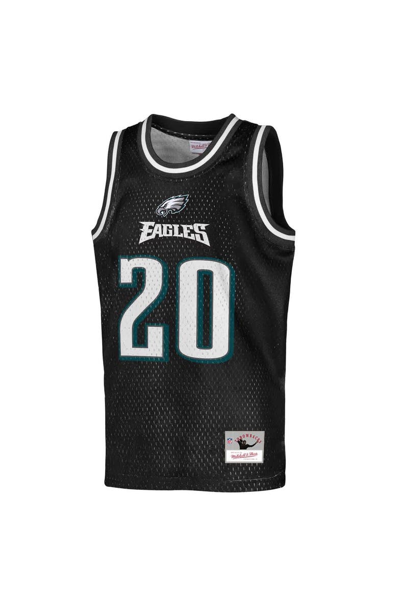 Mitchell & Ness Youth Mitchell & Ness Brian Dawkins Black Philadelphia Eagles Retired Player NFL Basketball Fashion Jersey, Alternate, color, Black