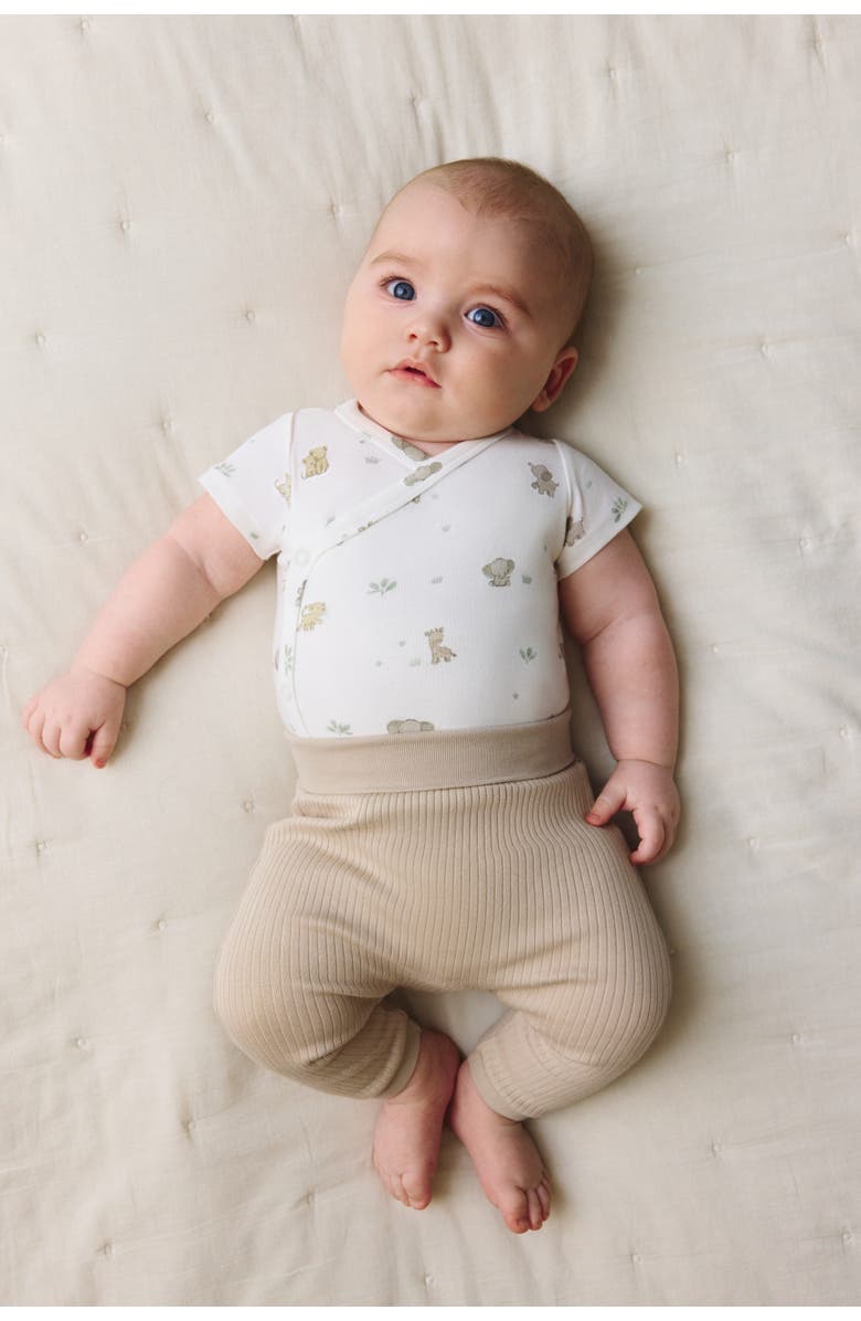 H&M 3-pack Ribbed Cotton Trousers, Alternate, color, Beige/White