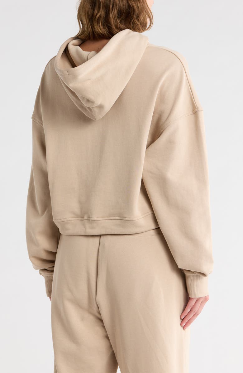 Faith Connexion Crop Hoodie, Alternate, color, Doeskin