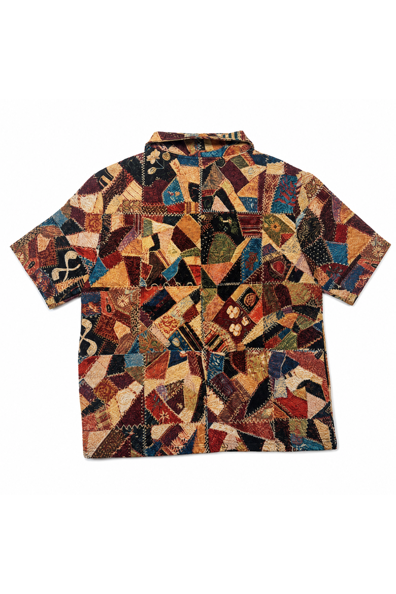 The Heirloom Patchwork Tapestry Shirt, Alternate, color, Multicolor Patchwork