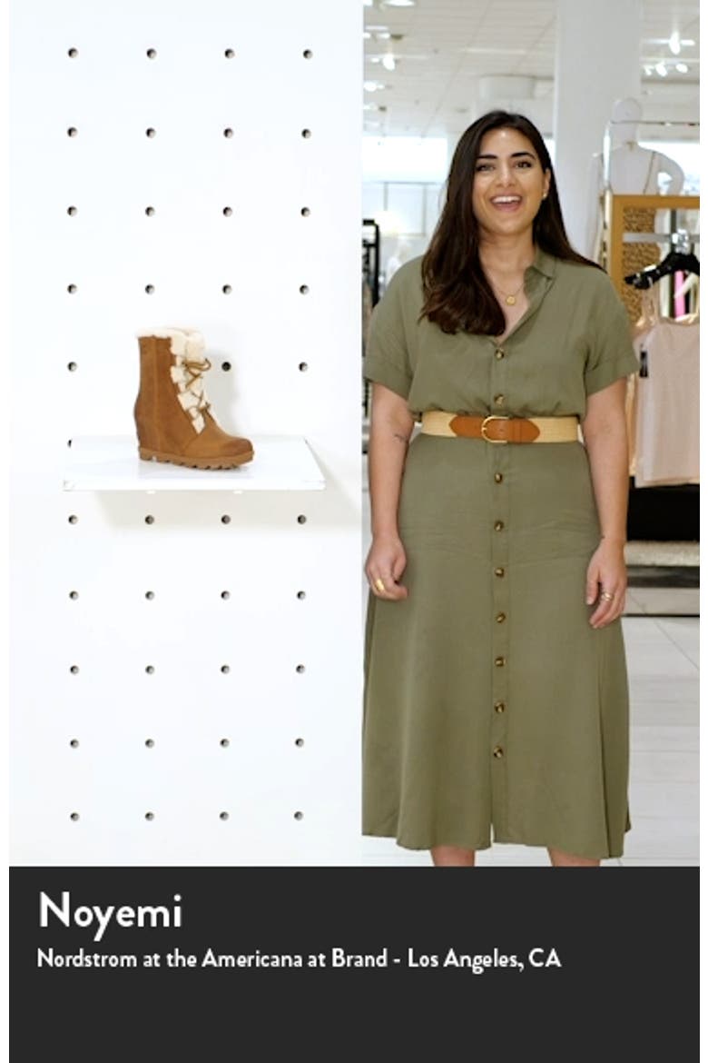 Joan of Arctic™ Wedge II Genuine Shearling Lace-Up Boot video