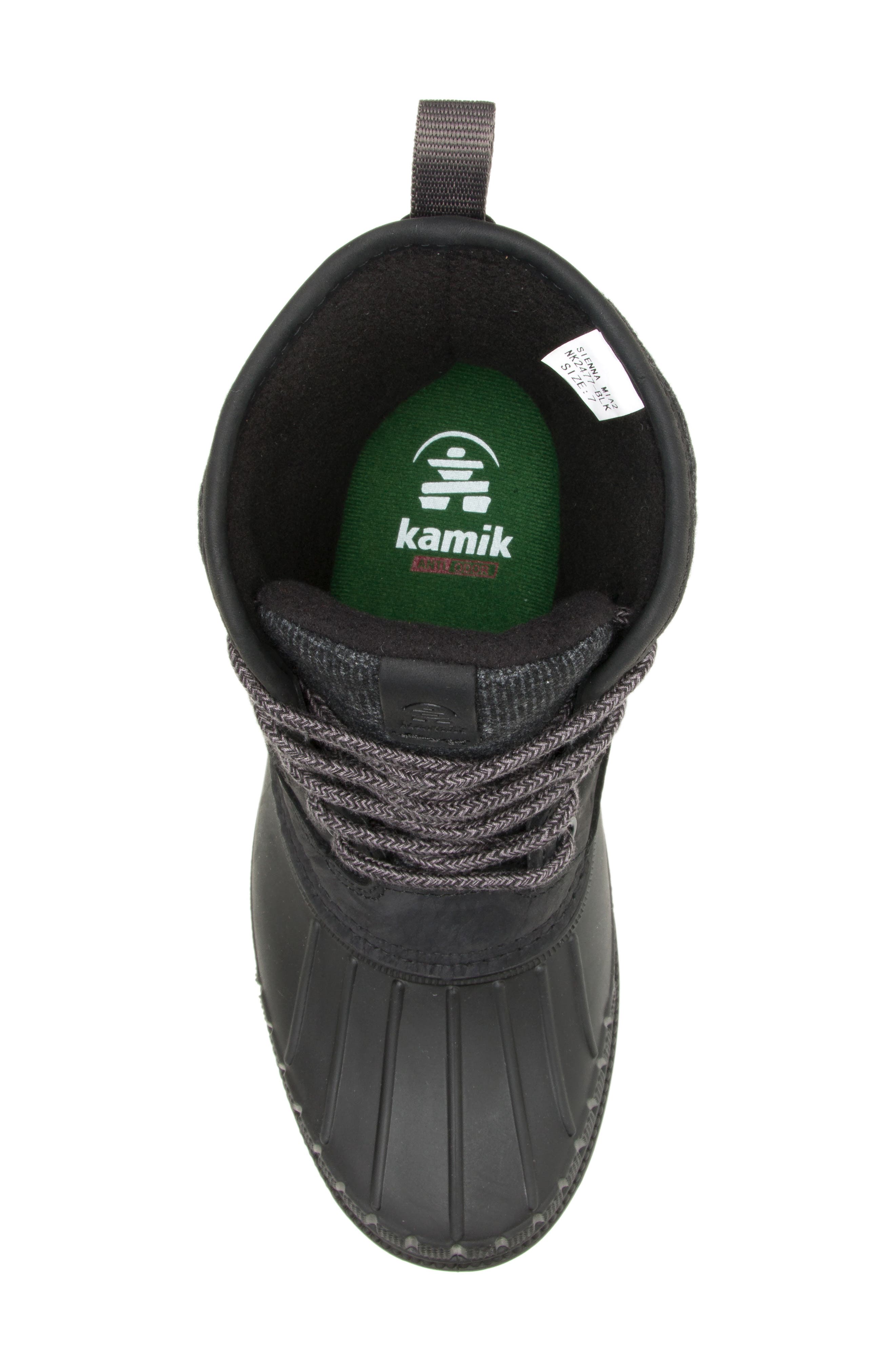 Kamik Sienna Mid 2 Waterproof Duck Boot, Alternate, color, Black