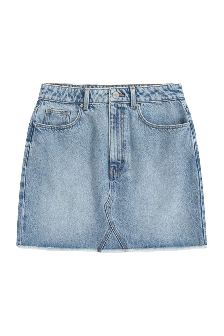 Kate Denim Mini Skirt, Main, color, Blue