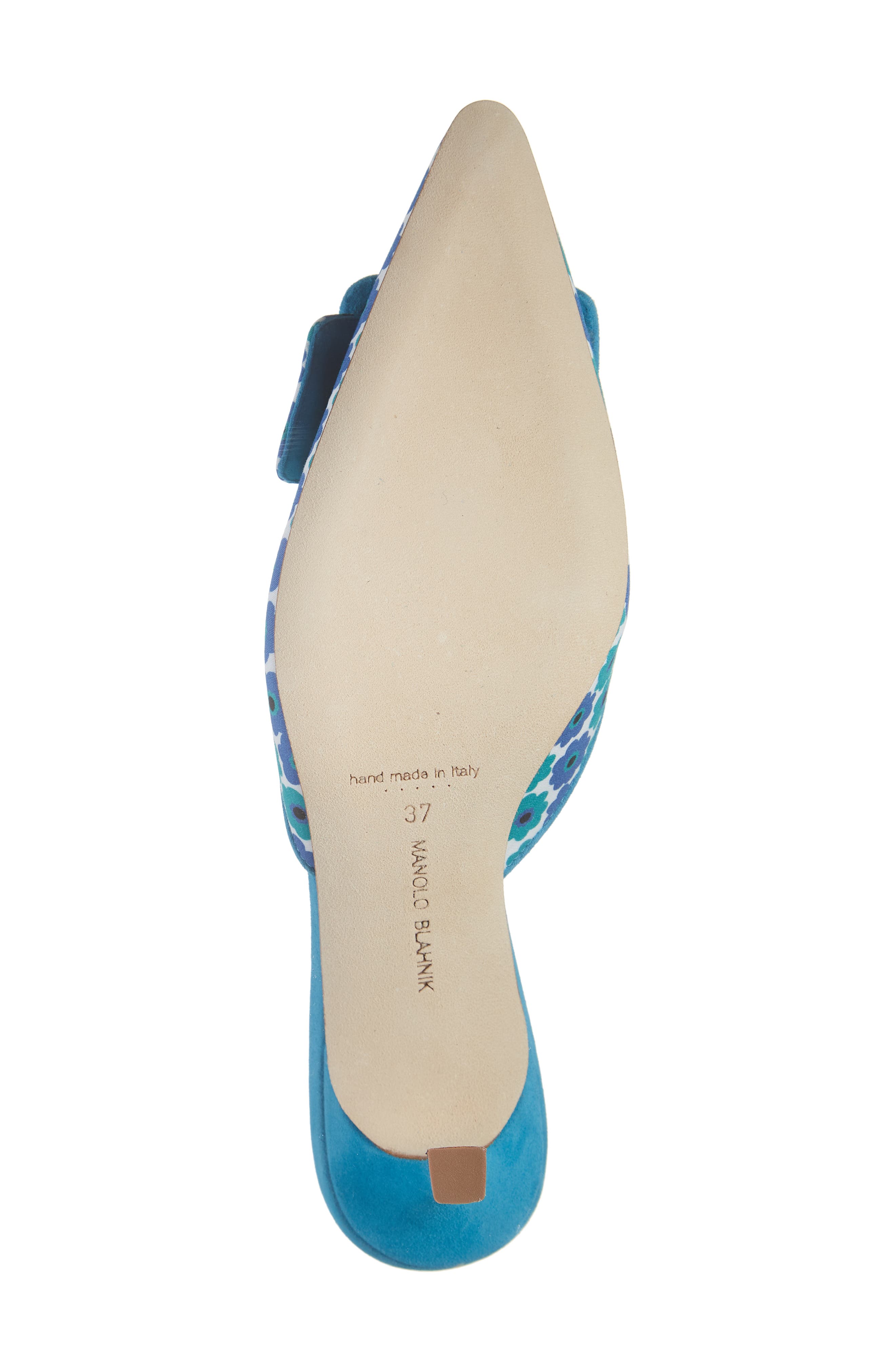 Manolo Blahnik Maysale Buckle Pointed Toe Mule, Alternate, color, 