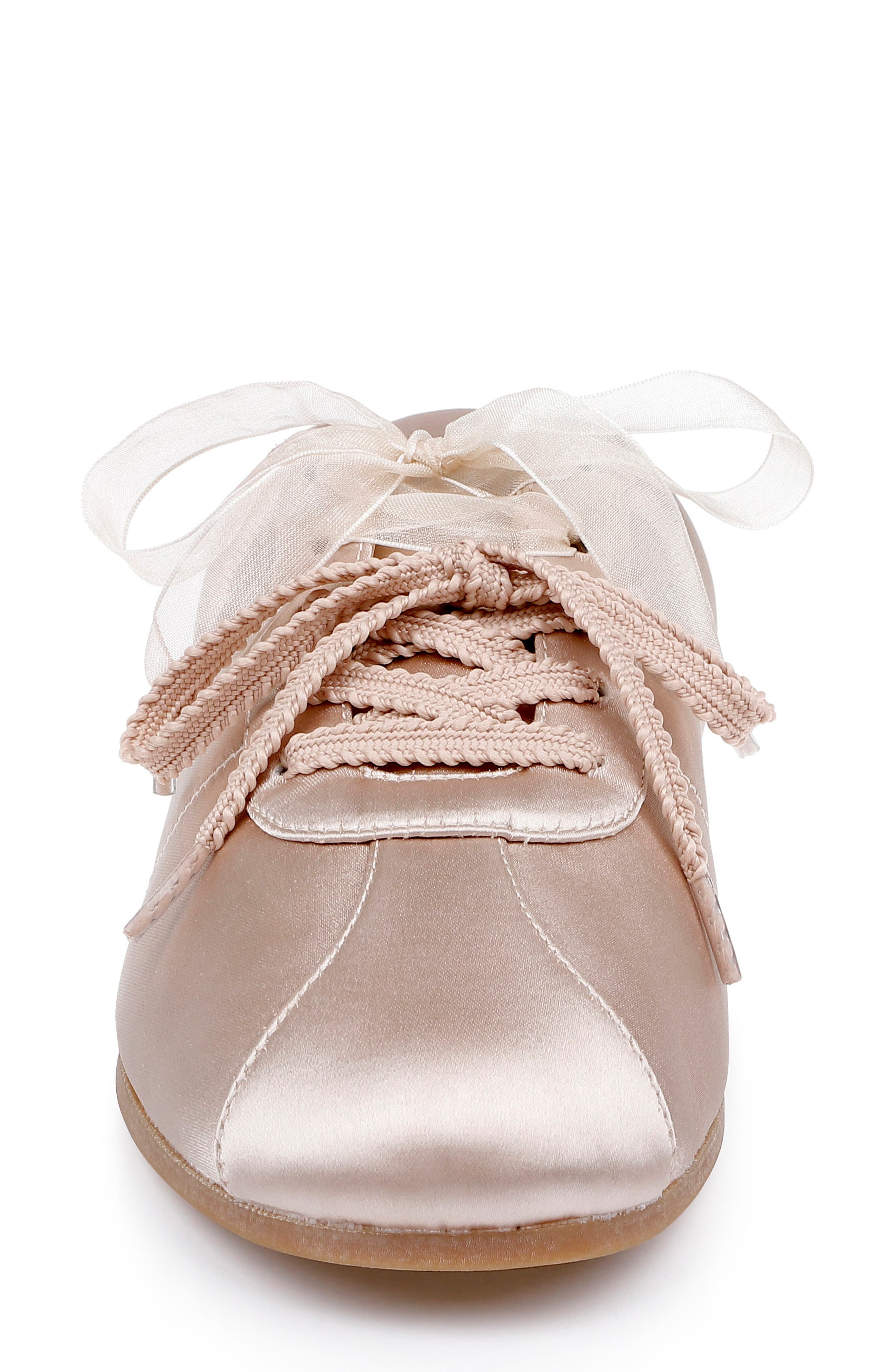 Jewel Badgley Mischka Priscila Mule, Alternate, color, Nude Satin