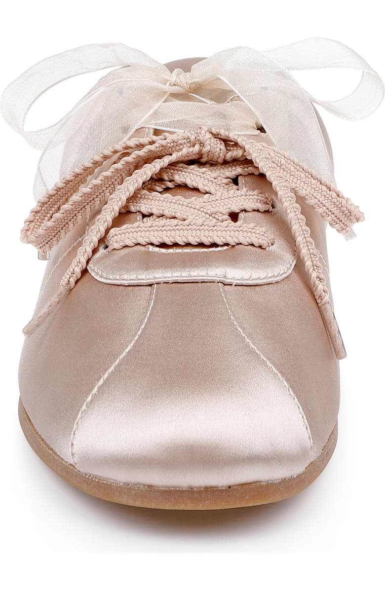 Jewel Badgley Mischka Priscila Mule, Alternate, color, Nude Satin