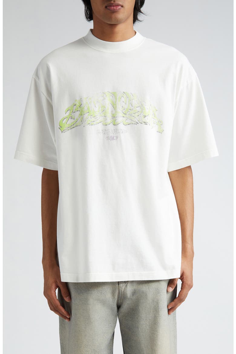 Lunar New Year Dragon Cotton Graphic T-Shirt, Main, color, WHITE/ GREEN