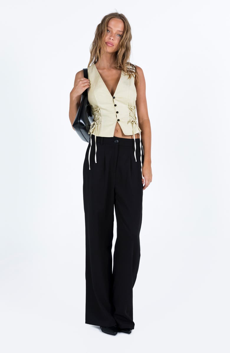 Princess Polly Stavia Lace-Up Vest Top, Alternate, color, 