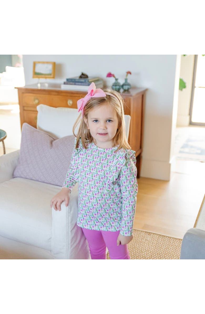 Lila and Hayes Olive Girls
Legging Set, Alternate, color, Mod Holiday Pink