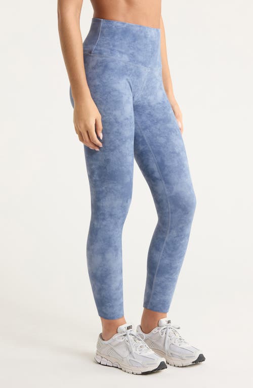 Nike Zenvy Gentle Support High Waist Rib Leggings In Blue