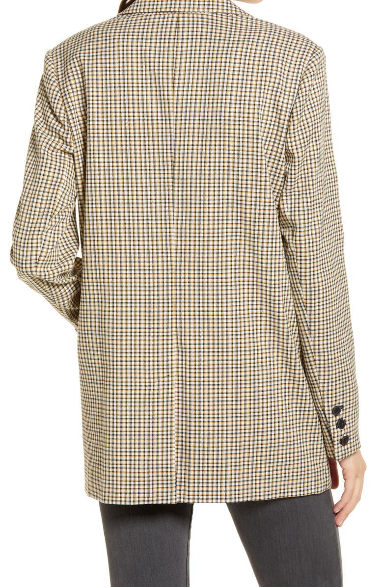 Treasure & Bond Plaid One-Button Blazer, Alternate, color, 