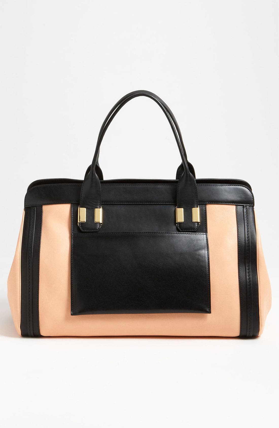 'Alice - Large' Leather Tote, Alternate, color, SUNRISE