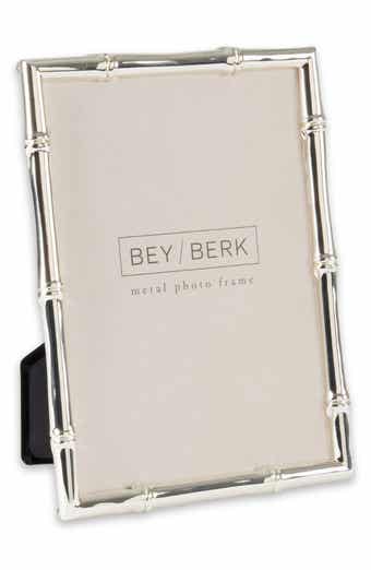 Bey-Berk Bamboo Textured Picture Frame