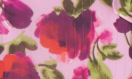 Siena Printed Chiffon Midi Dress In Pink