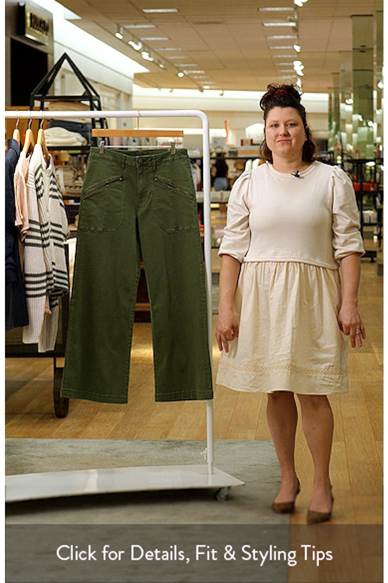 Meg Zip Pocket High Waist Ankle Wide Leg Jeans video