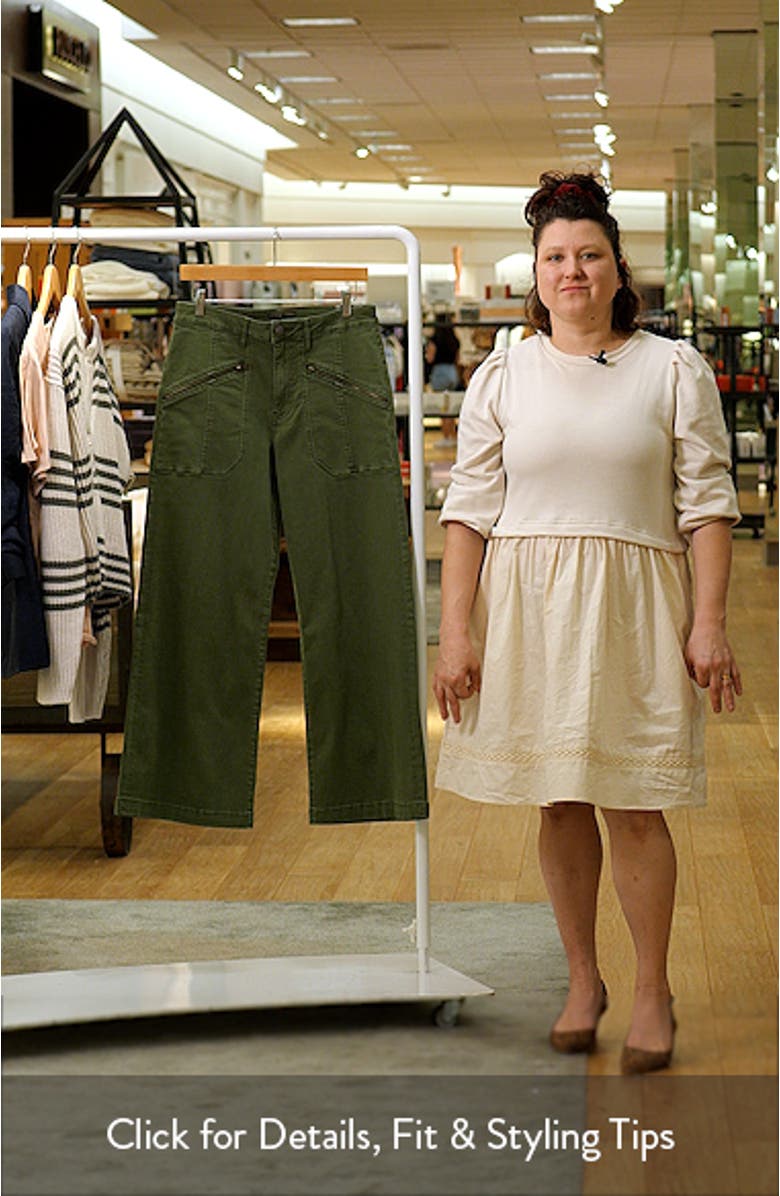 Meg Zip Pocket High Waist Ankle Wide Leg Jeans, sales video thumbnail