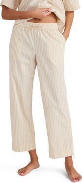 Haven Well Within Organic Cotton Poplin Stripe Pajama Pants