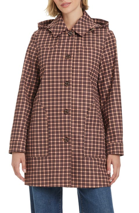 Water Resistant Coat with Removable Hood
