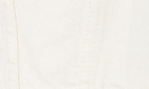 Habitual Cotton Crop Shirt Jacket In Ecru