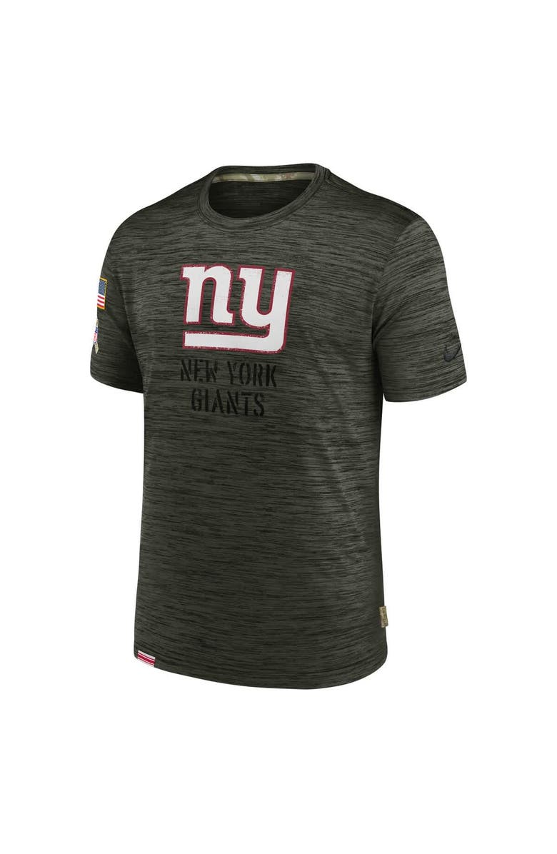 Nike Men's Nike Olive New York Giants Salute to Service Velocity Team T-Shirt, Alternate, color,