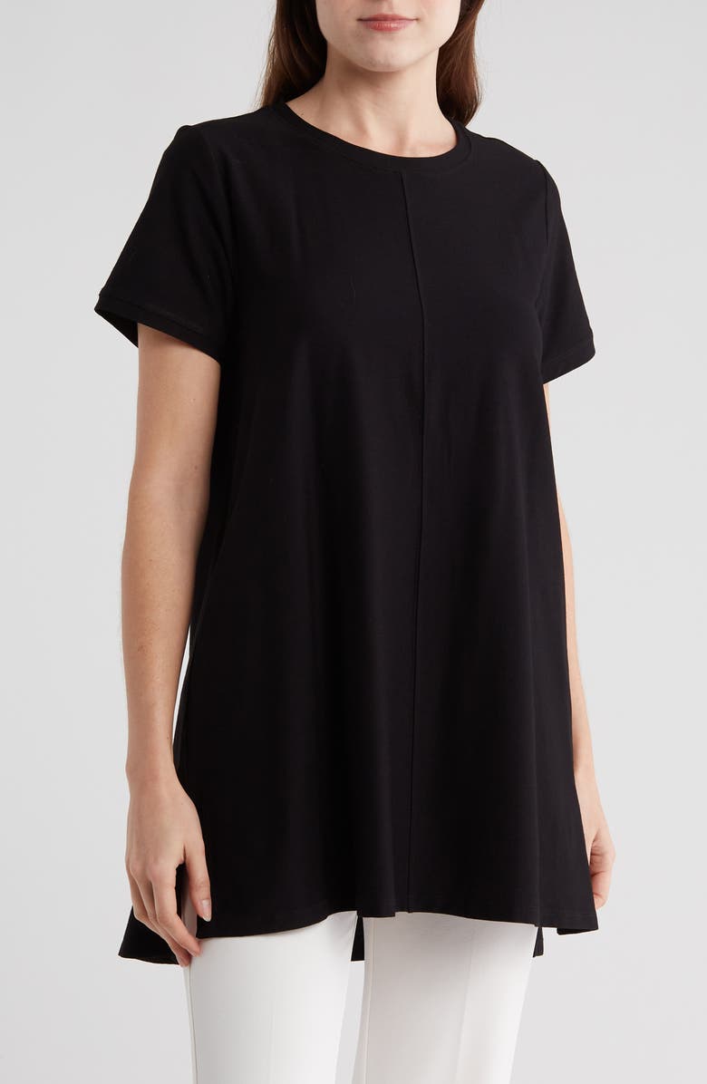 Eileen Fisher Crewneck Tunic Top, Main, color,