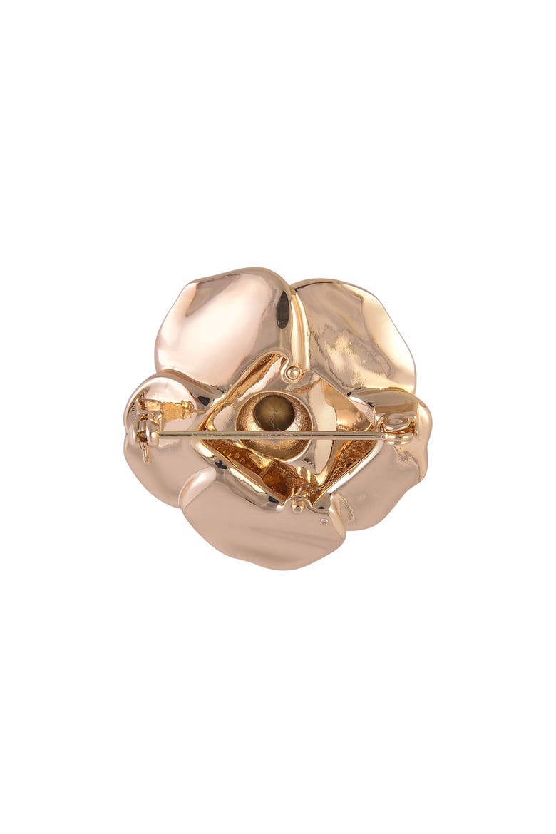Red Stone Rose Pin, Alternate, color, Red