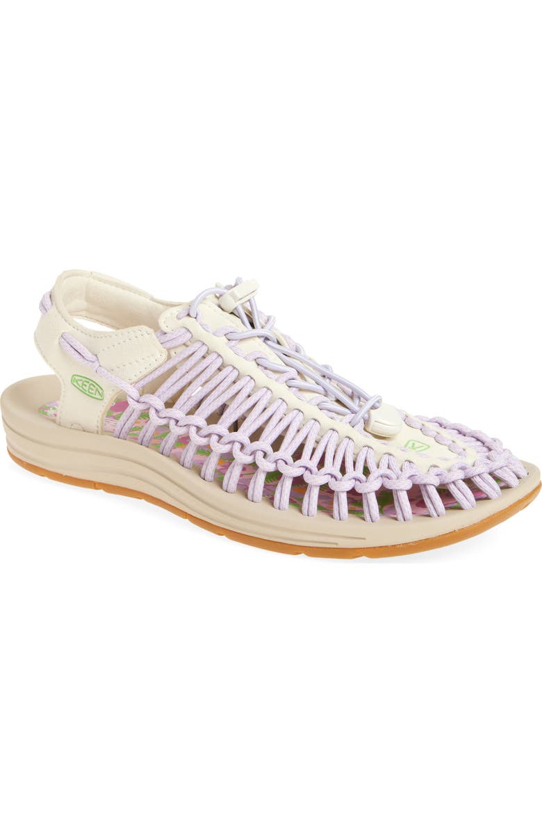 KEEN 'Uneek' Sandal, Main, color, Purple/ Mimosa 3