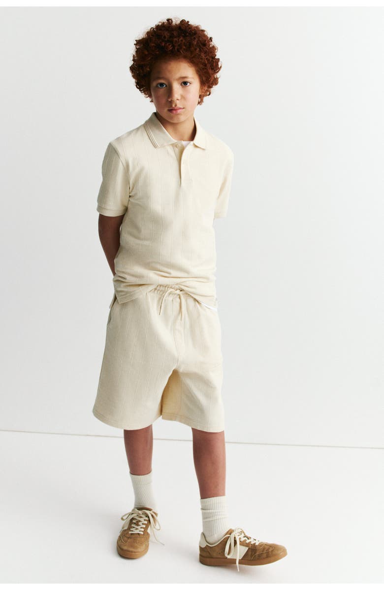 H&M 2-piece Piqué Set, Alternate, color, Light Beige