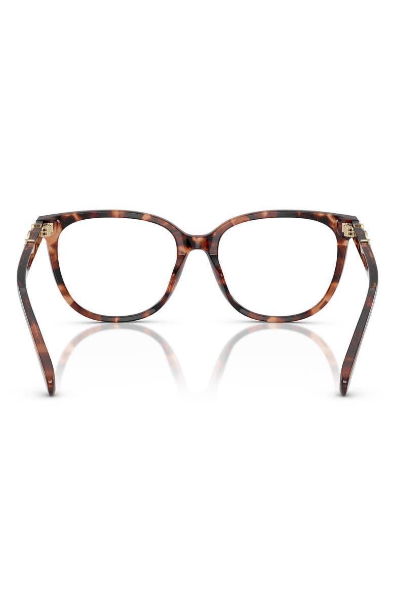 COACH 54mm Square Optical Glasses, Alternate, color, Caramel Tortoise