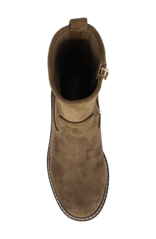 Mia Pallmer Block Heel Bootie In Brown