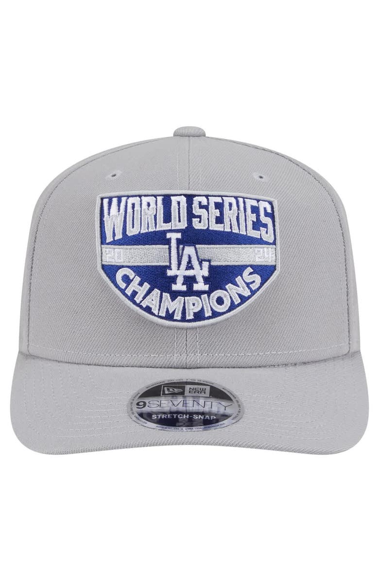 New Era Men's New Era Gray Los Angeles Dodgers 2024 World Series Champions 9SEVENTY Adjustable Hat, Alternate, color, Gray
