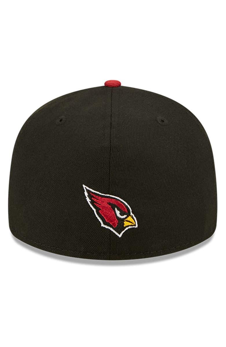 New Era Men's New Era Black/Cardinal Arizona Cardinals 2022 NFL Draft Low Profile 59FIFTY Fitted Hat, Alternate, color,