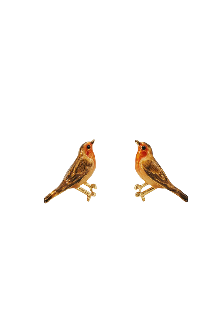 Robin Stud Earrings, Main, color, Gold