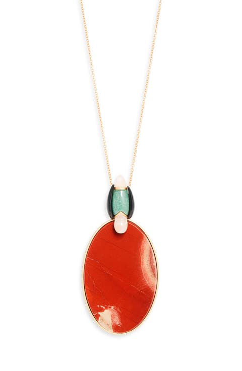 Plume Long Pendant Necklace