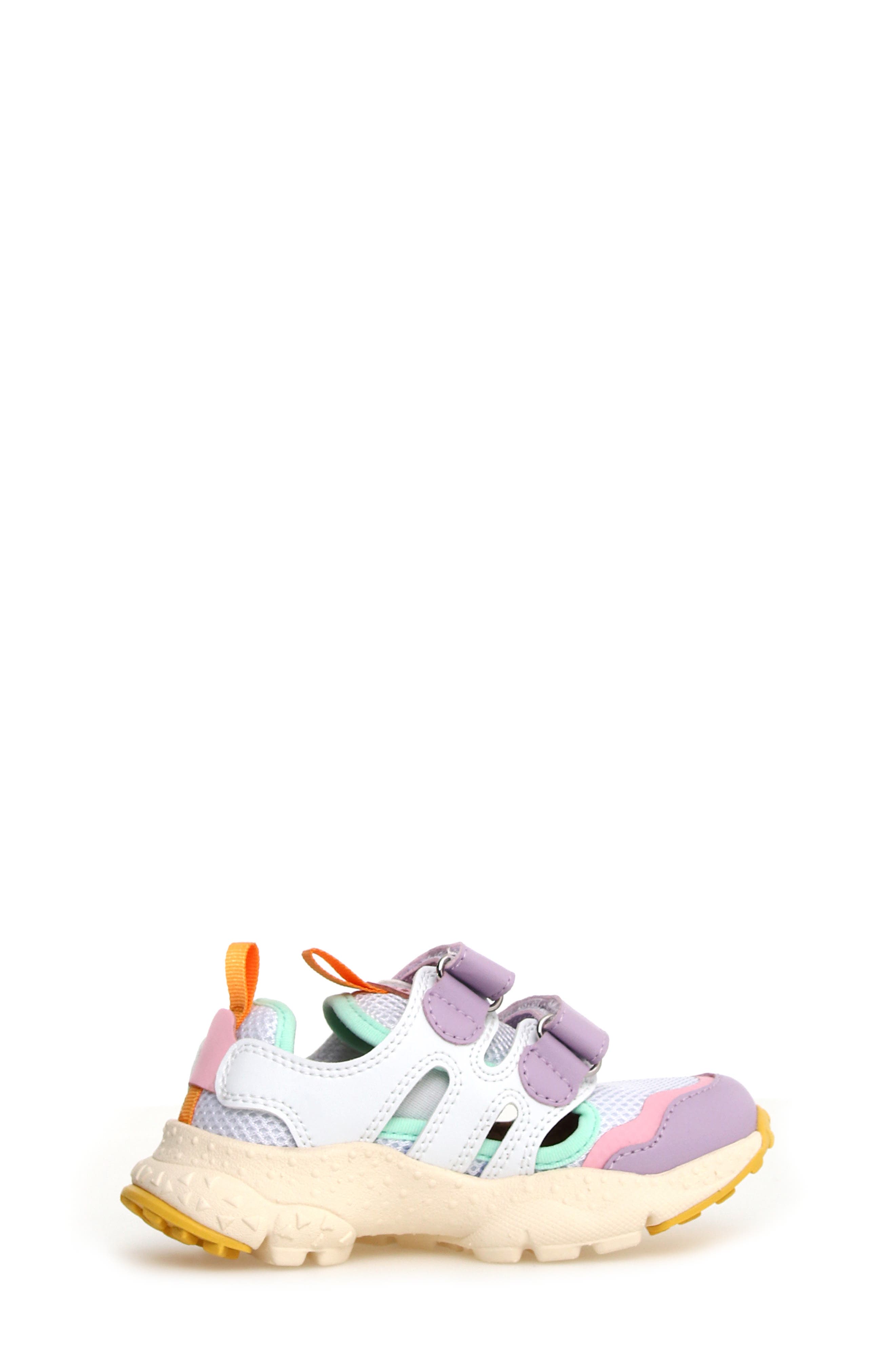 Flower MOUNTAIN Kids' Goro Sneaker, Alternate, color, White-Multi