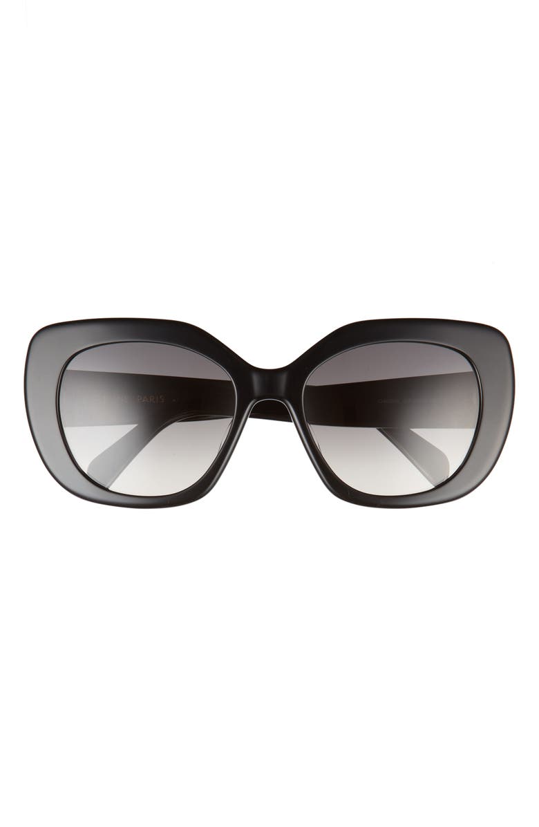 CELINE Triomphe 55mm Rectangular Sunglasses, Main, color,