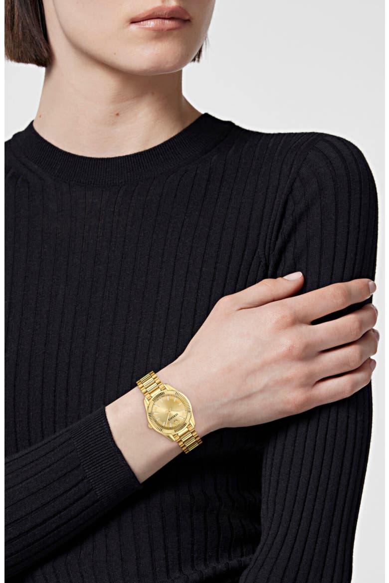 Apodis Bracelet Watch, 34mm, Alternate, color, IP YELLOW GOLD