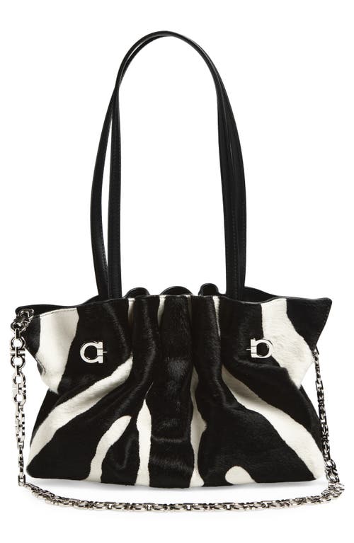 Ferragamo Small Piercing Soft Bag In Black