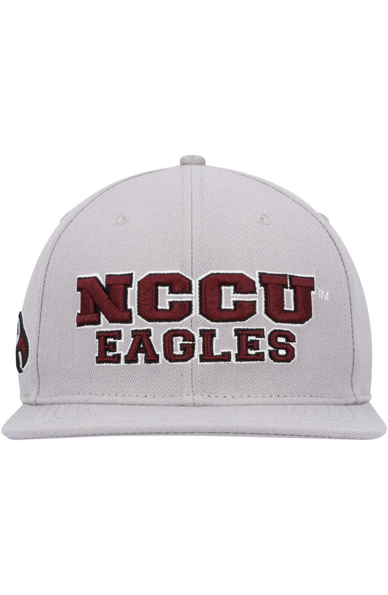 PRO STANDARD Men's Pro Standard  Gray North Carolina Central Eagles Evergreen NCCU Snapback Hat, Alternate, color, 