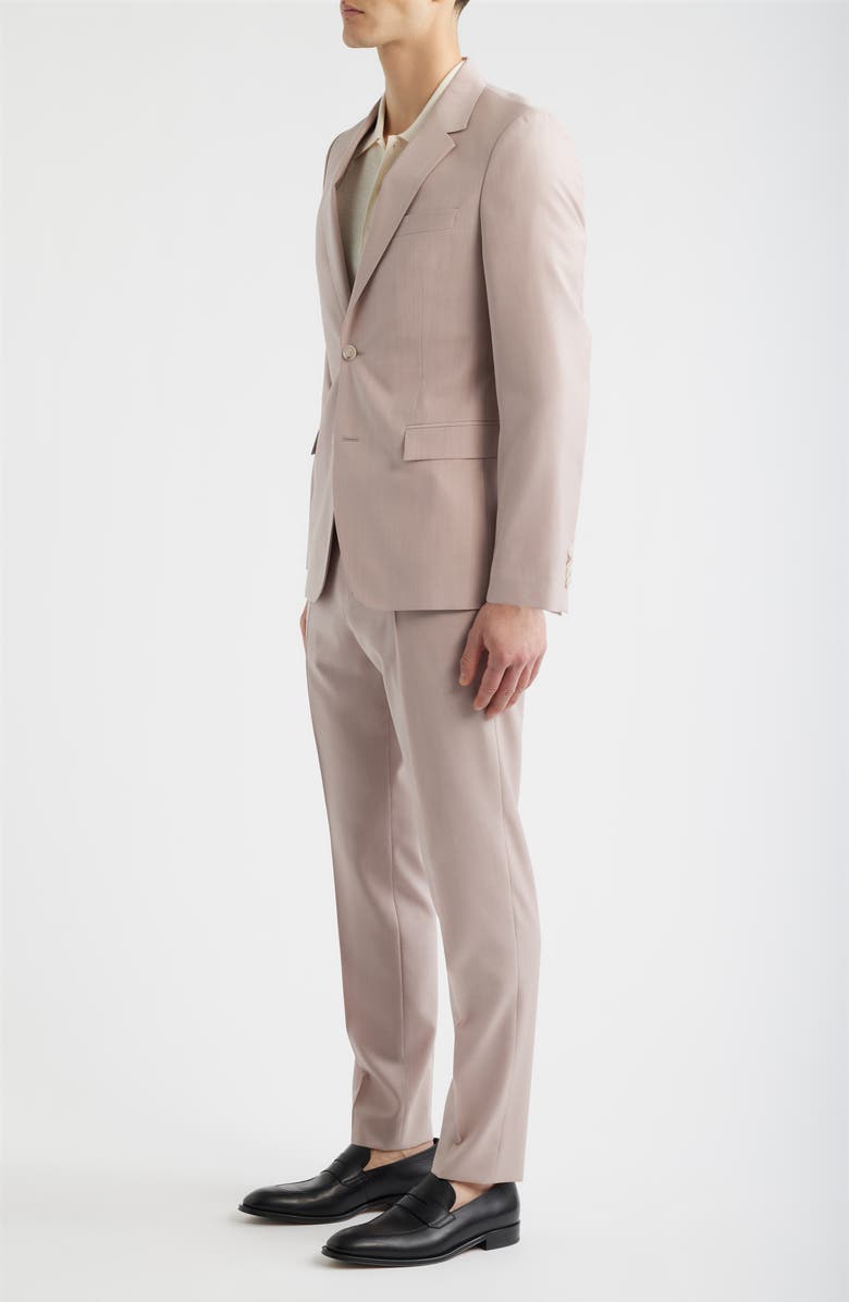 BOSS Houston Slim Fit Wool Suit, Alternate, color, Light/ Pastel Pink