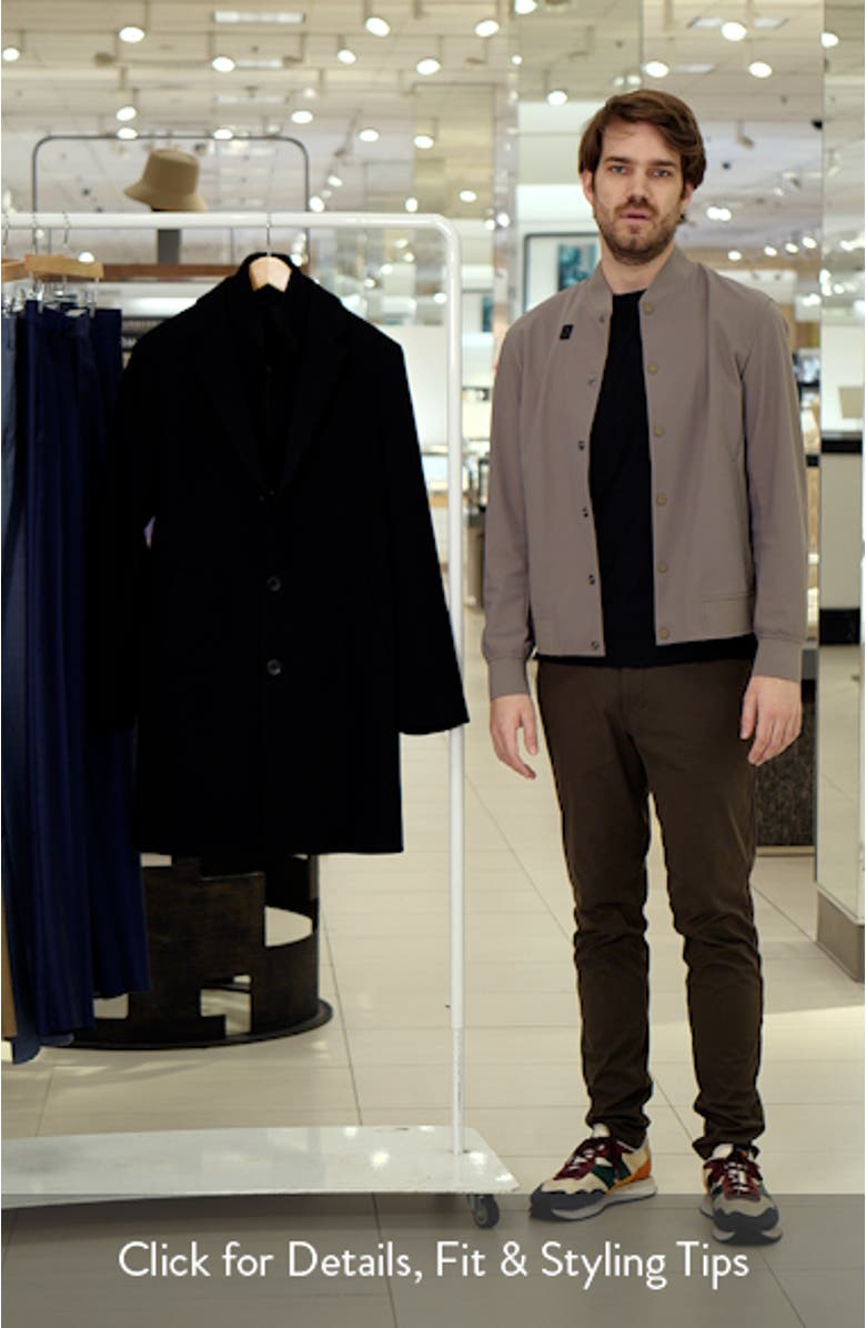 Wool Blend Coat with Removable Bib, sales video thumbnail