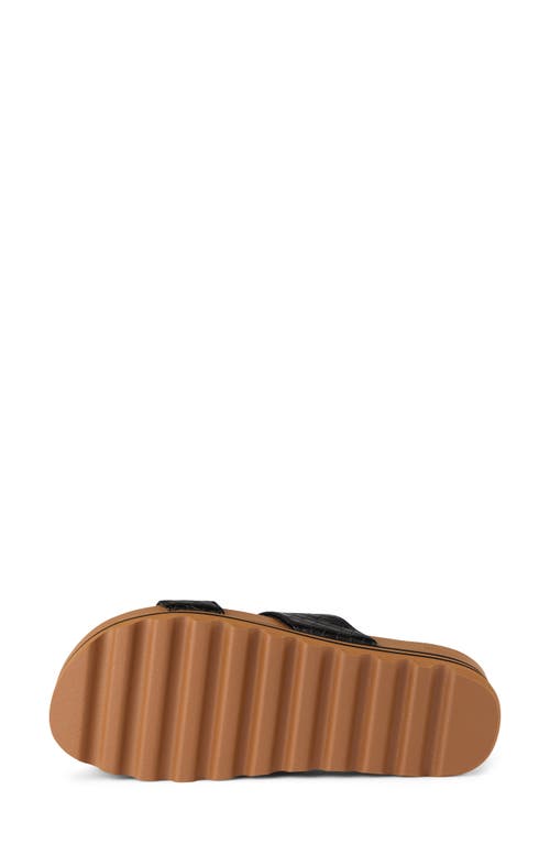 Reef Cushion Vista Hi Slide Sandal In Black Wicker