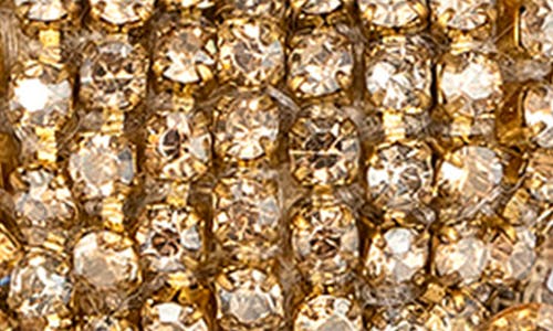 Deepa Gurnani Danira Crystal Heart Earrings In Gold