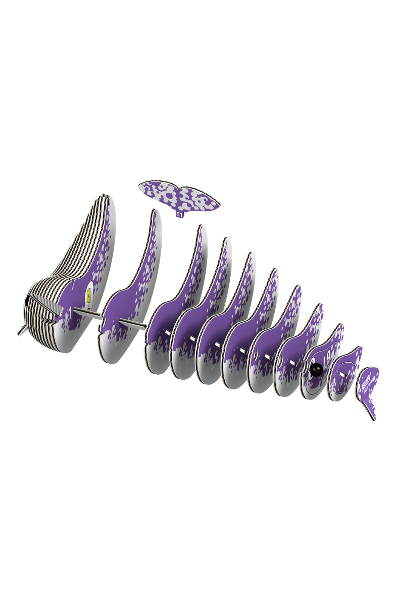 Narwhal 3D Puzzle, Alternate, color, No Color