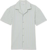 Reiss Tower Textured Stripe Camp Shirt