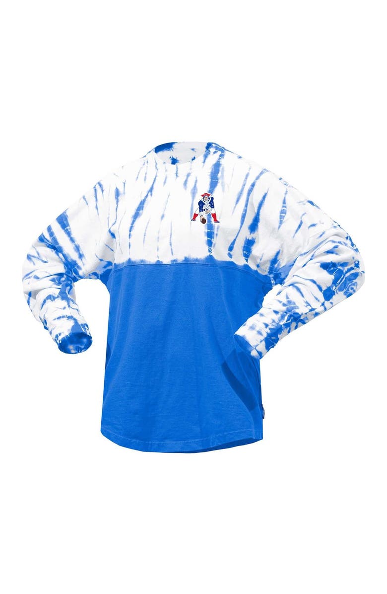 FANATICS Women's Fanatics Branded Royal New England Patriots Vintage Bamboo Spirit Jersey Long Sleeve T-Shirt, Alternate, color, Royal