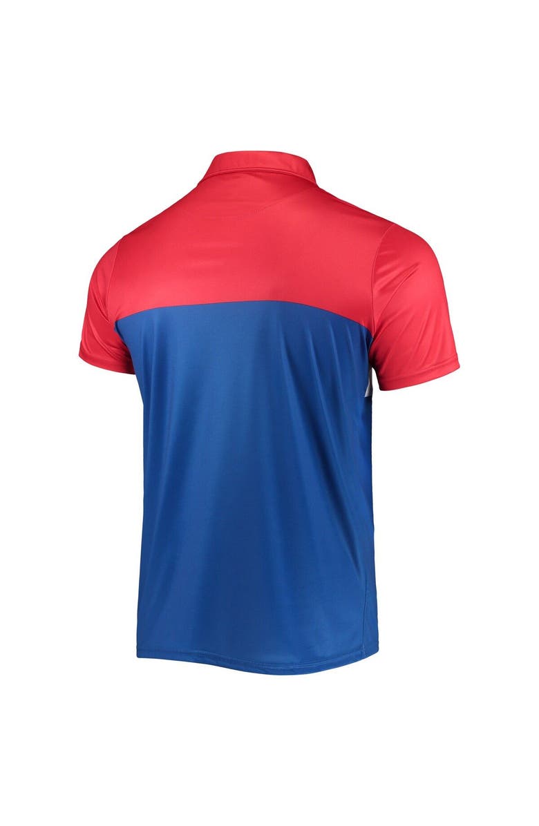 FOCO Men's FOCO Red/Royal New England Patriots Retro Colorblock Polo, Alternate, color, 